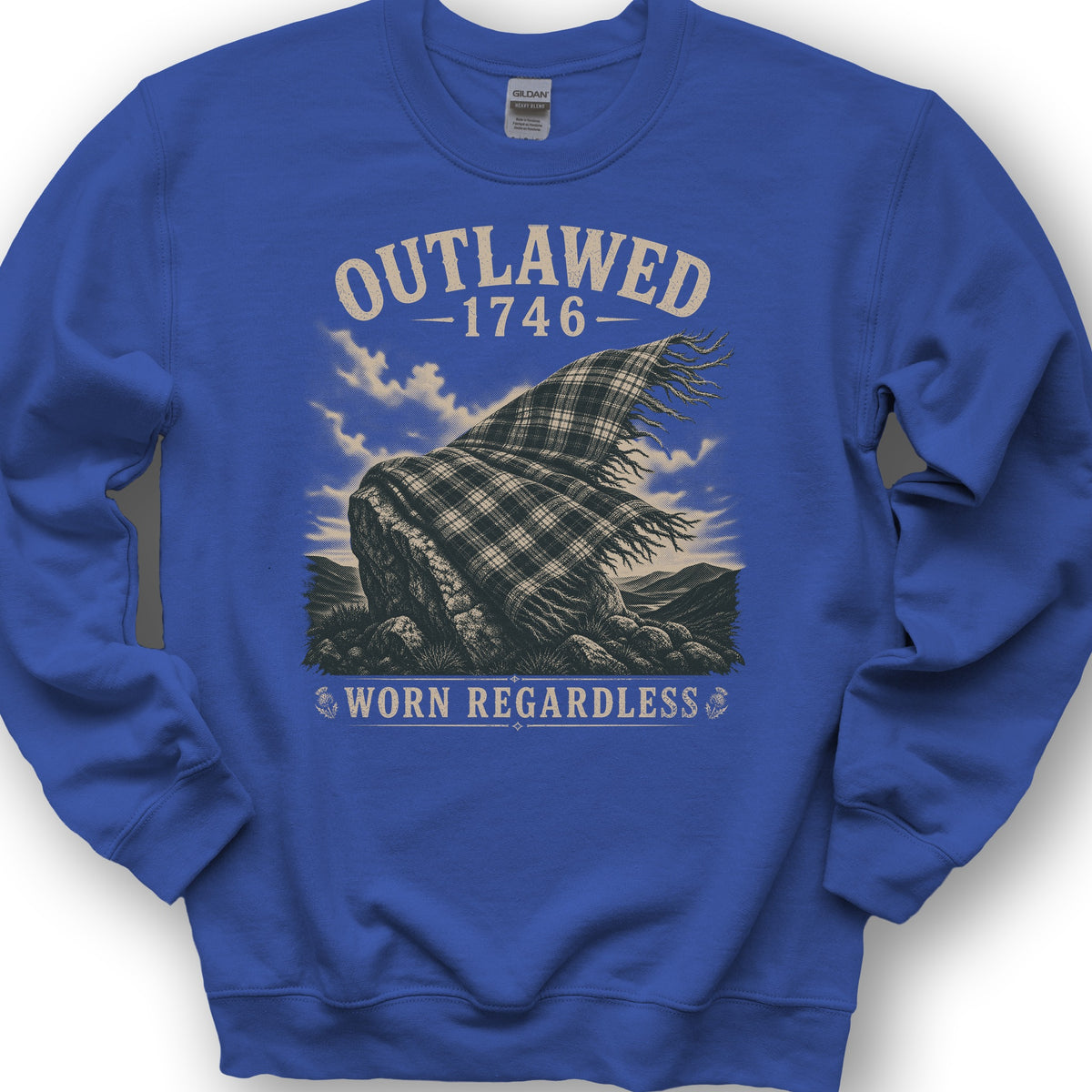 Outlawed Worn Regardless Sweatshirt - Royal