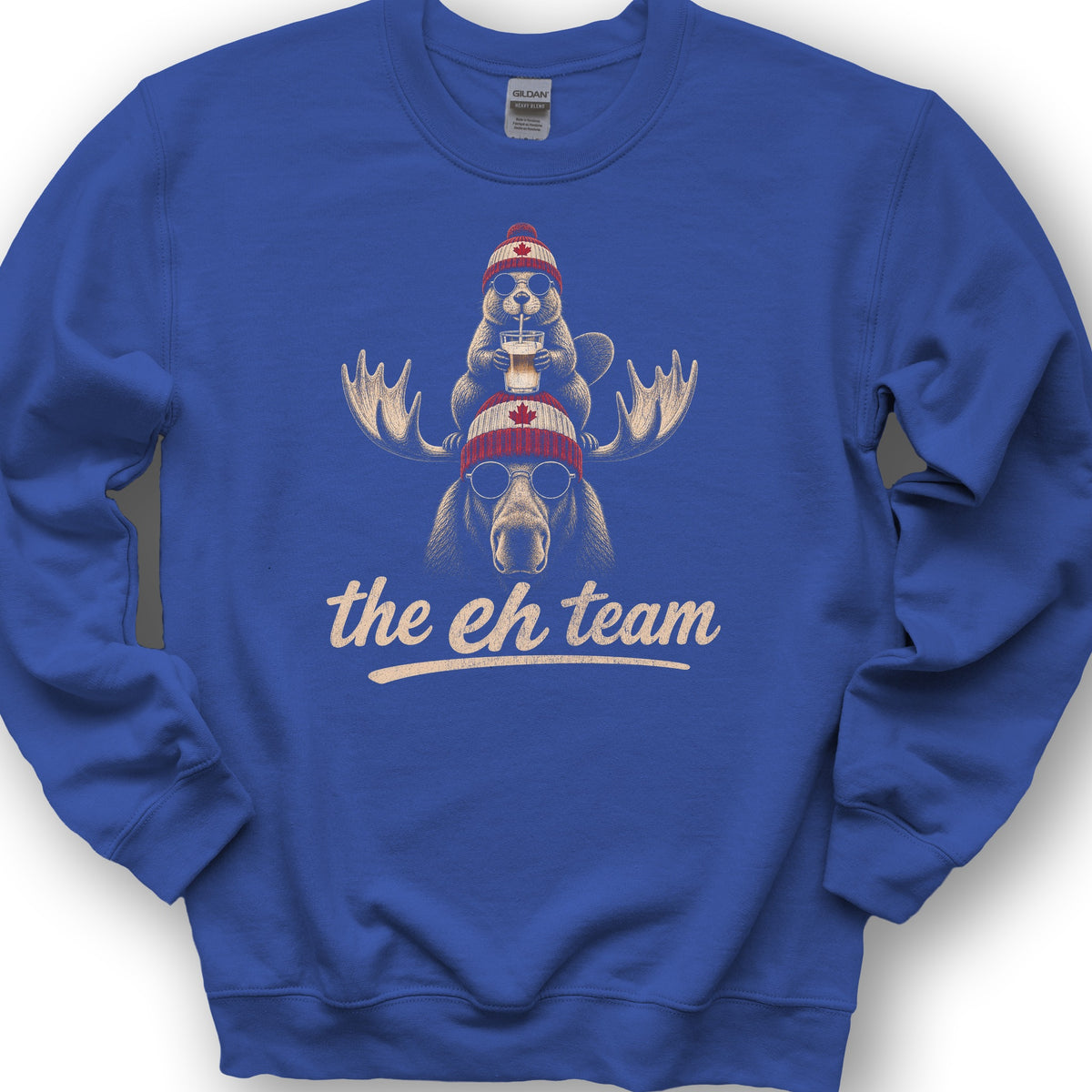 Beaver Moose Team Sweatshirt - Royal