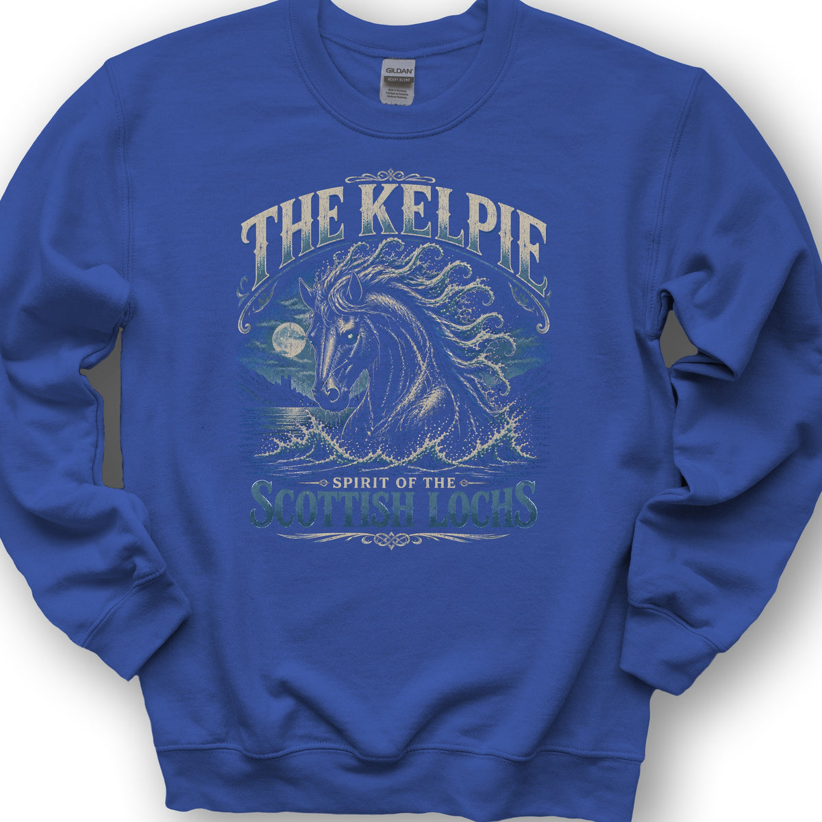 The Kelpie Scottish Lochs Sweatshirt - Royal