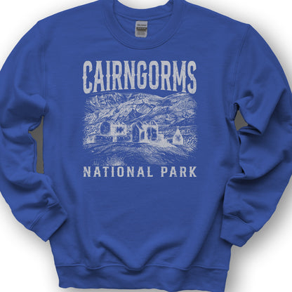 Cairngorms National Park Sketch Sweatshirt - Royal