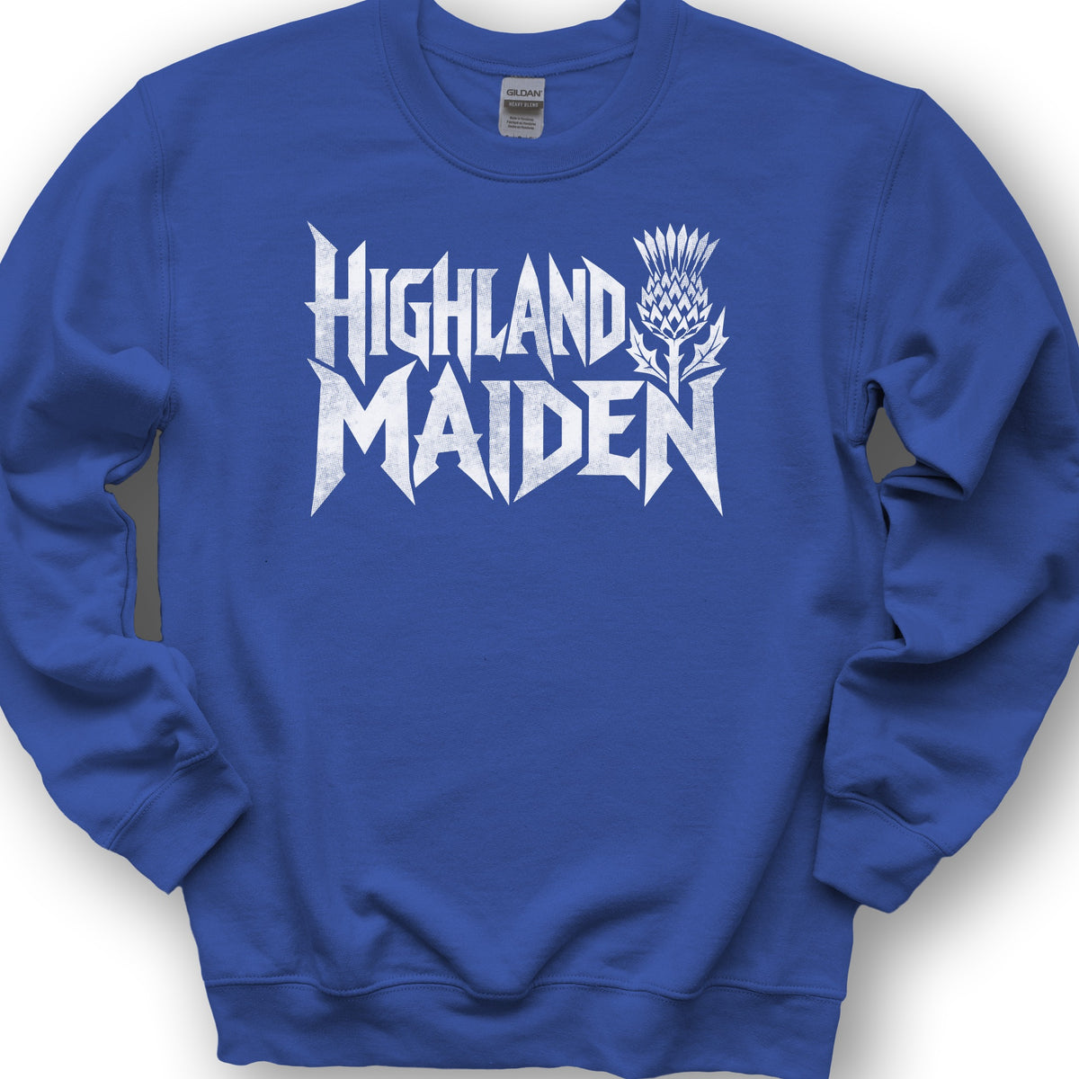 Highland Maiden Thistle Sweatshirt - Royal