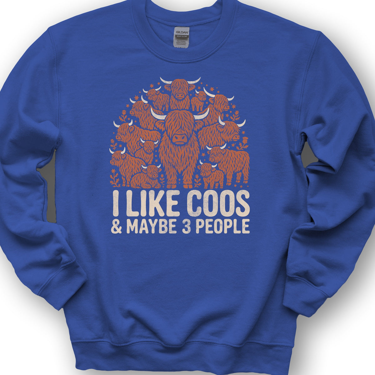 I Like Coos Sweatshirt - Royal