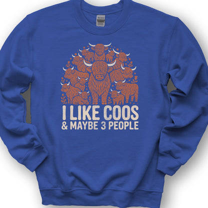 I Like Coos Sweatshirt - Royal