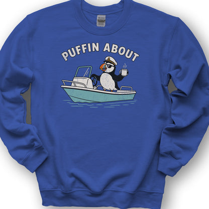Puffin About Boat Sweatshirt - Royal