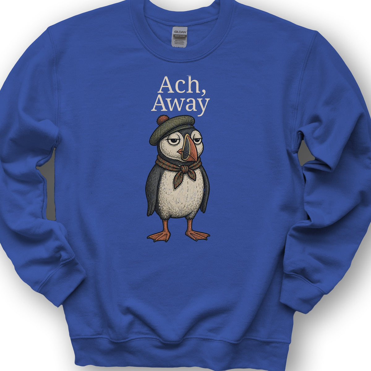 Ach, Away Puffin Sweatshirt - Royal