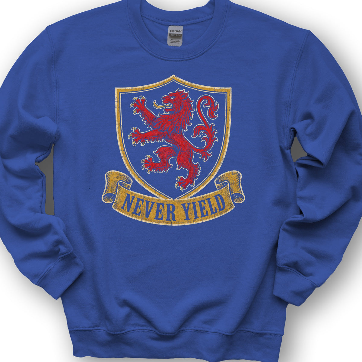 Never Yield Lion Sweatshirt - Royal