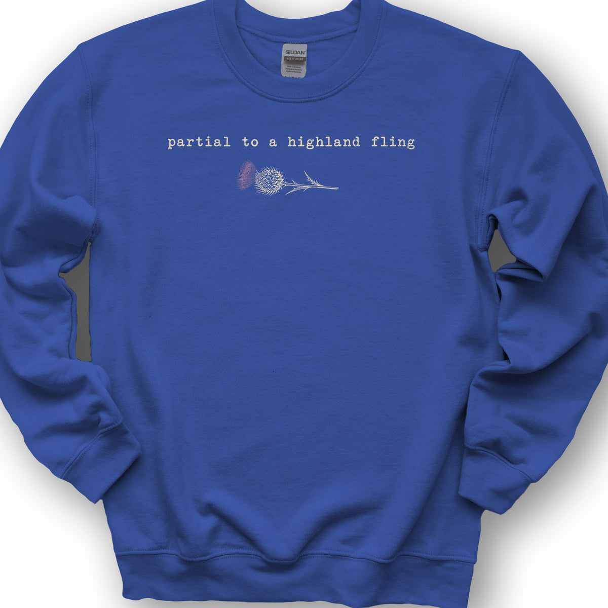Partial Highland Fling Sweatshirt - Royal