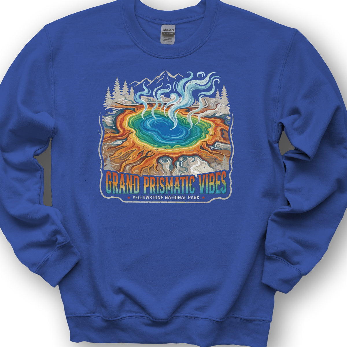 Grand Prismatic Vibes Sweatshirt - Royal