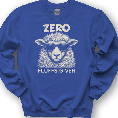 Zero Fluffs Given Sweatshirt - Royal
