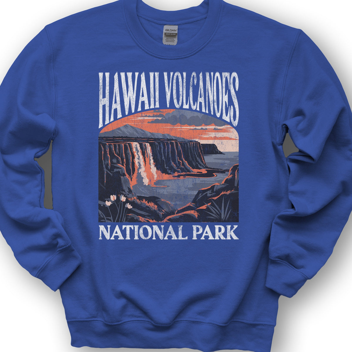 Hawaii Volcanoes National Park "Big and Bold" Sweatshirt - Royal