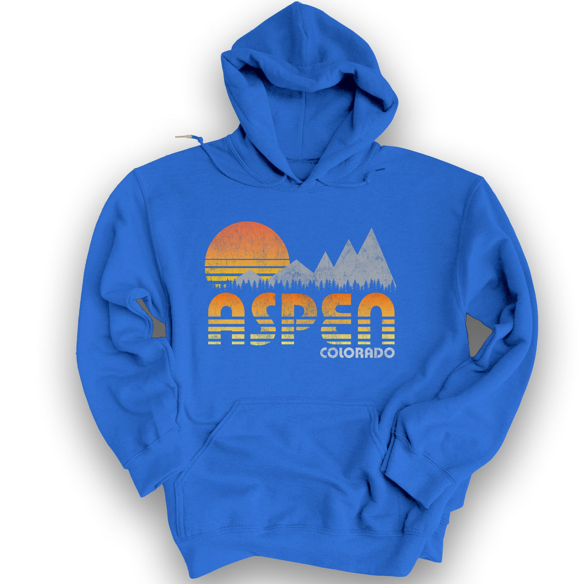 Aspen "80's Retro" Hoodie - Royal