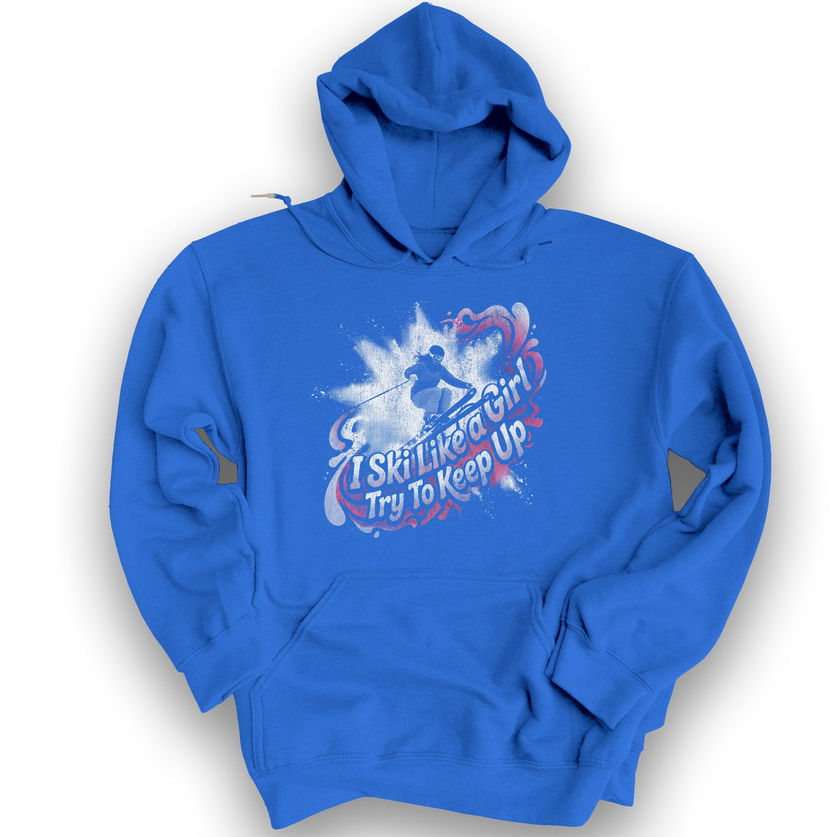 Ski Like a Girl Hoodie - Royal
