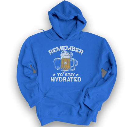 Stay Hydrated Irish Hoodie - Royal