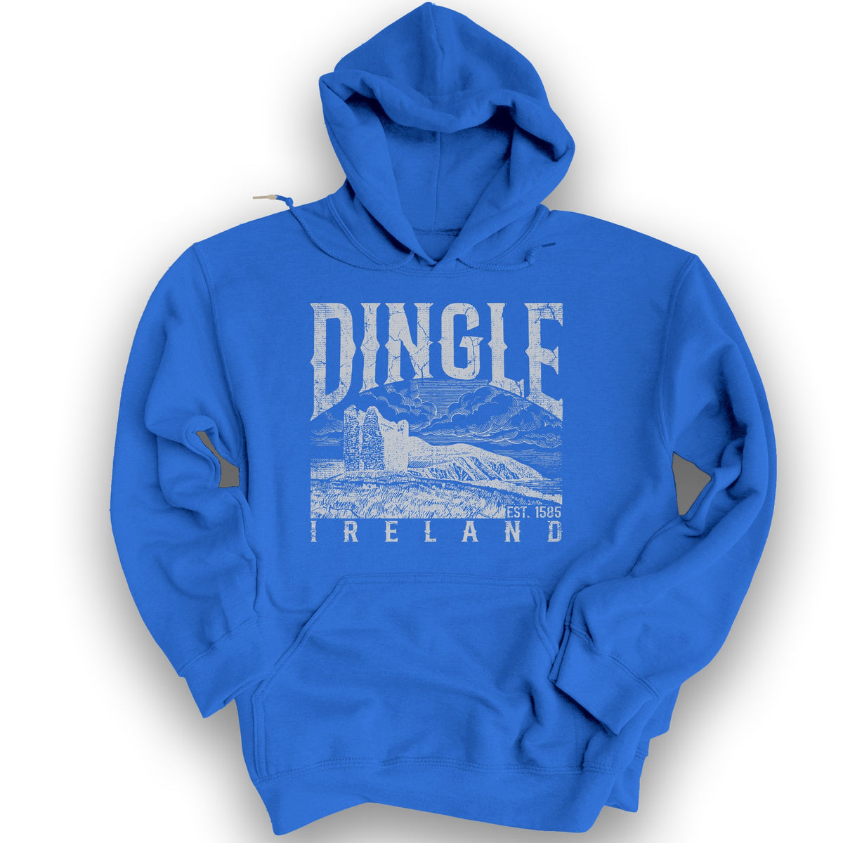Dingle Ireland Vintage Print Hoodie - Royal
