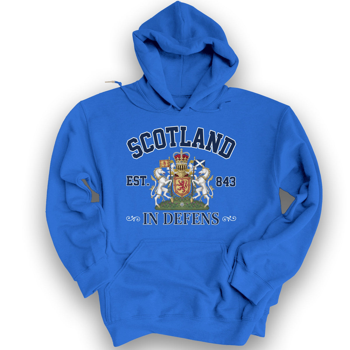 Scotland In Defens Hoodie - Royal
