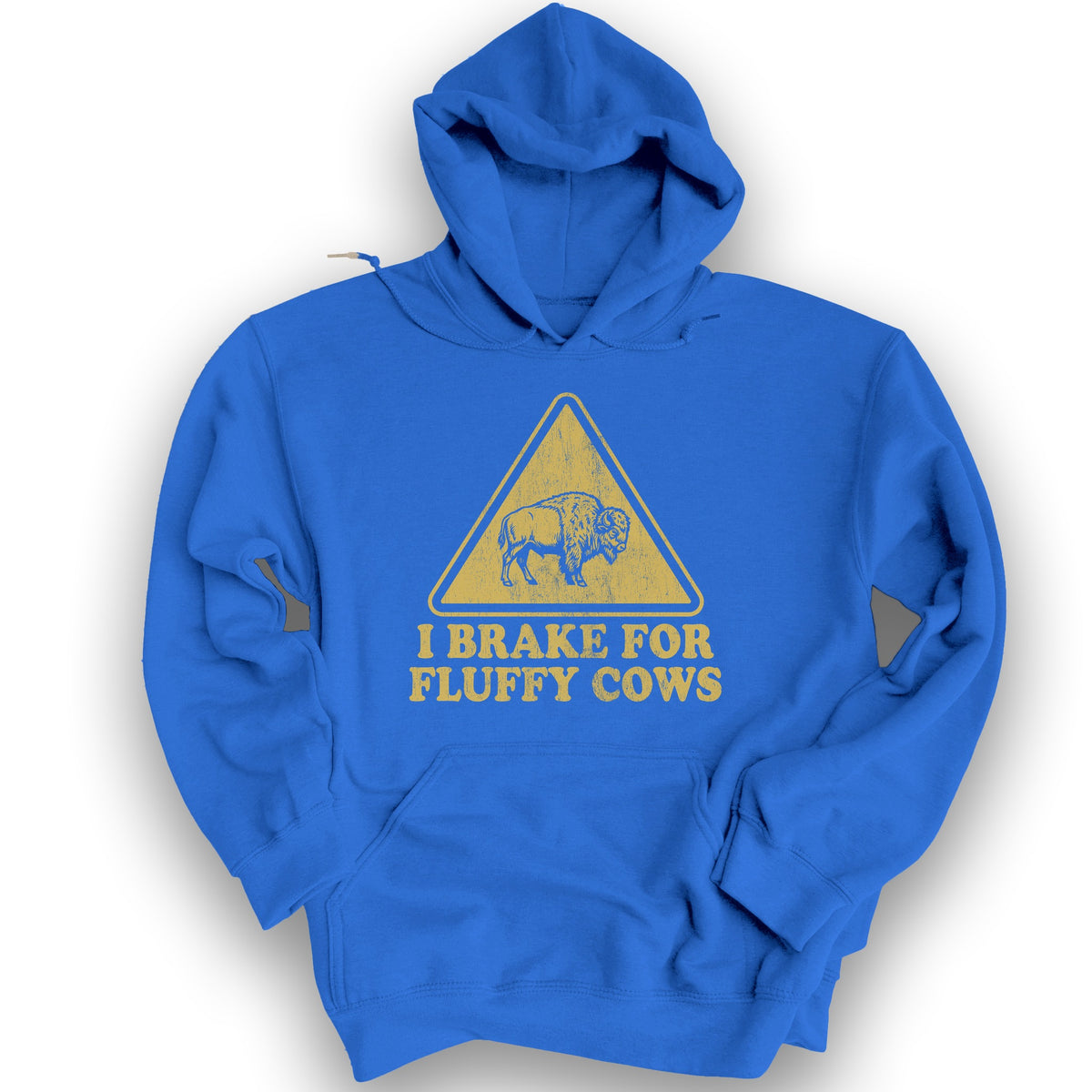 Brake For Fluffy Cows Hoodie - Royal