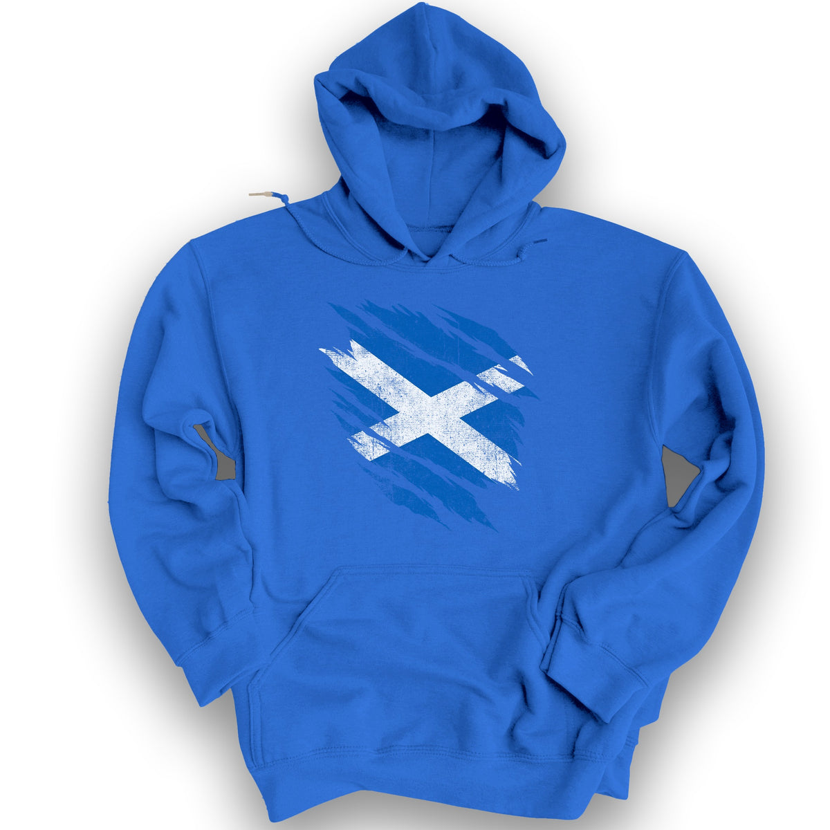 Scotland Weathered Flag Hoodie - Royal