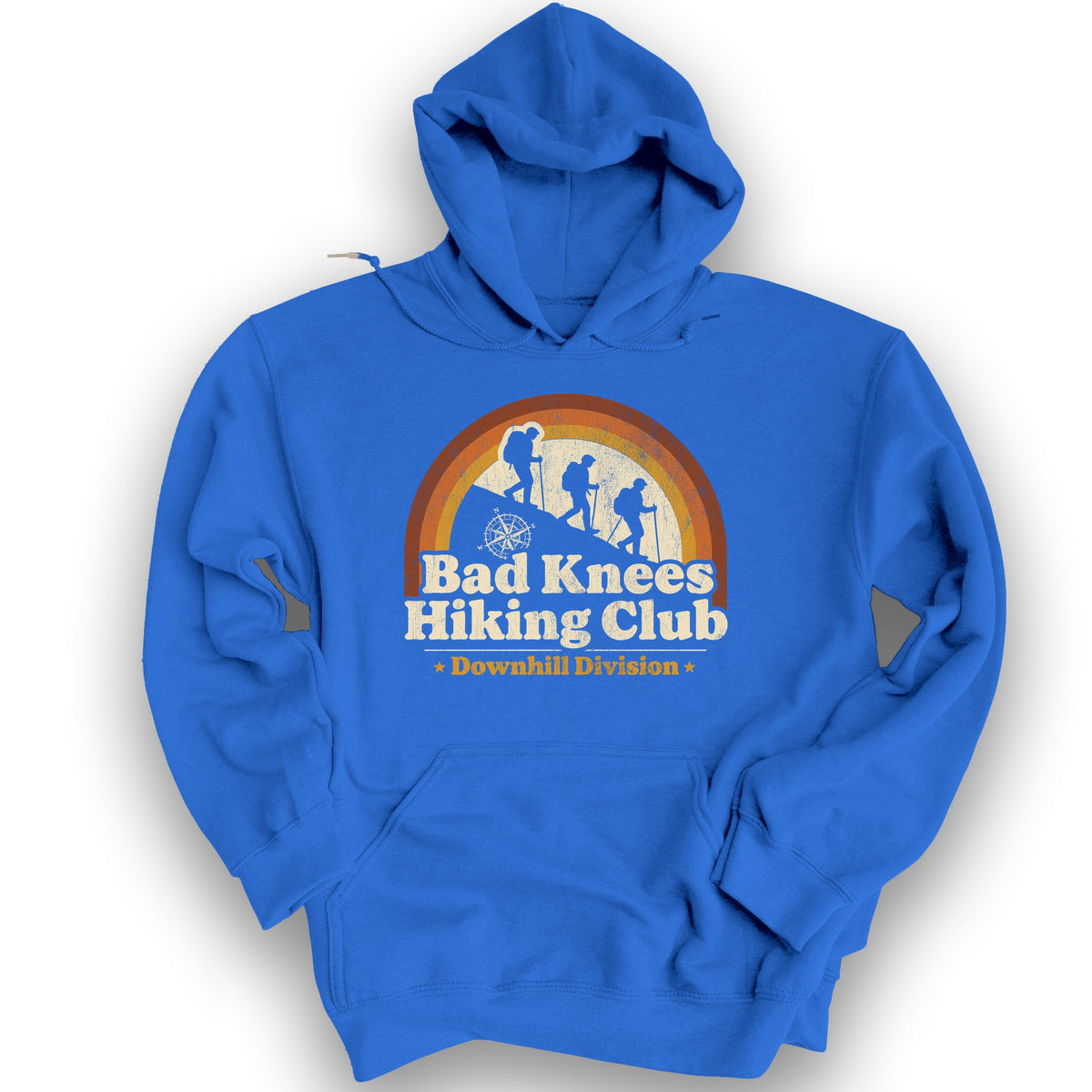 Bad Knees Hiking Club Hoodie - Royal