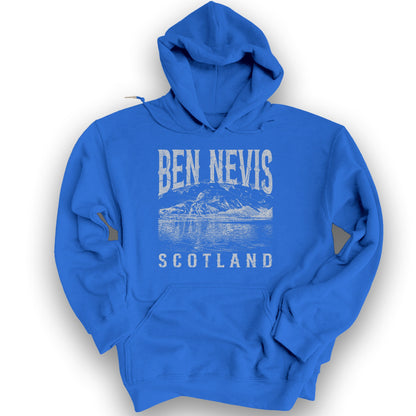 Ben Nevis Scotland Sketch Hoodie - Royal
