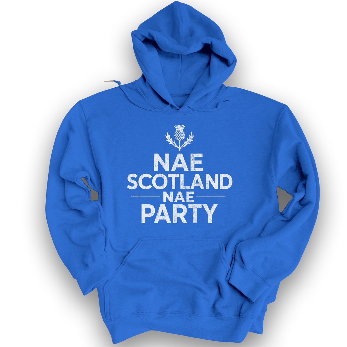 Nae Party Thistle Hoodie - Royal