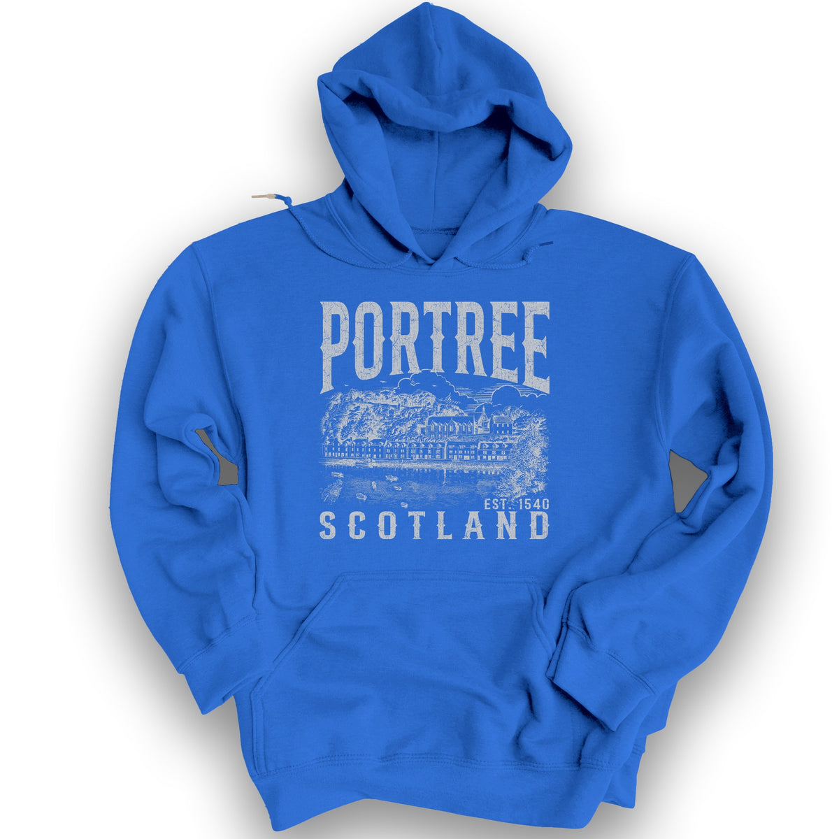 Portree Scotland Hoodie - Royal