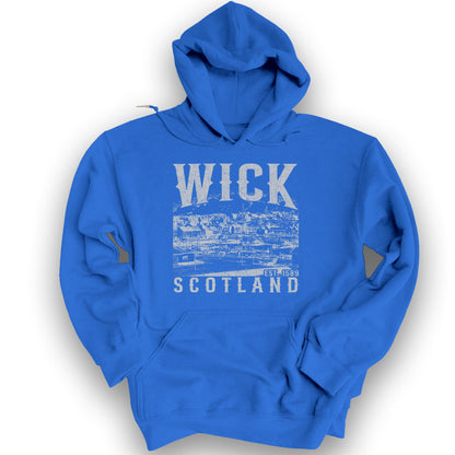 Wick Scotland Sketch Hoodie - Royal