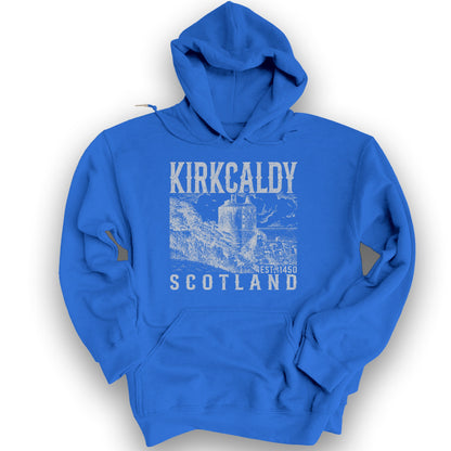 Kirkcaldy Scotland Sketch Hoodie - Royal