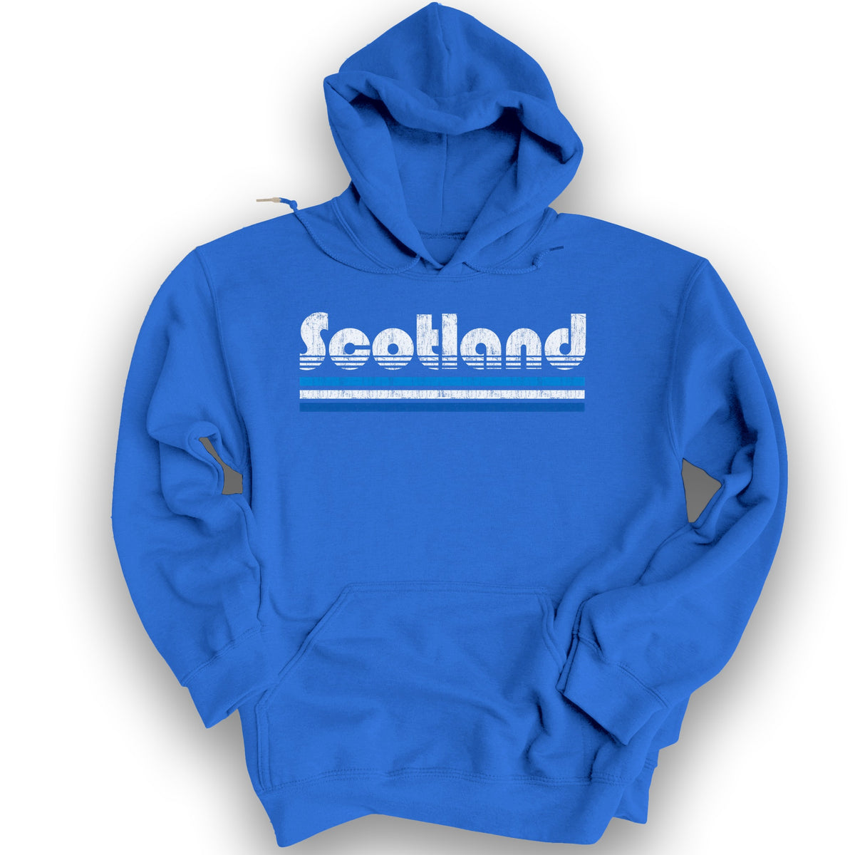 Scotland Retro Stripe Hoodie - Royal