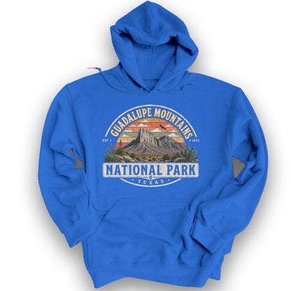 Guadalupe Mountains Medallion Hoodie - Royal