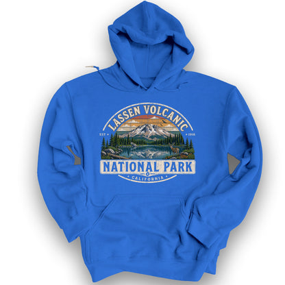 Lassen Volcanic Medallion Hoodie - Royal