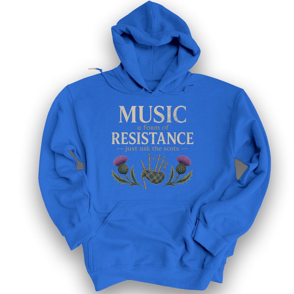 Music Resistance Scottish Hoodie - Royal