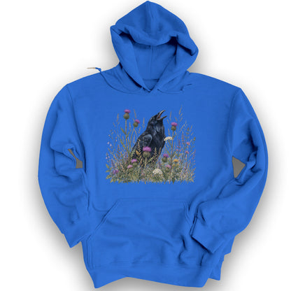 Botanical Raven Hoodie - Royal