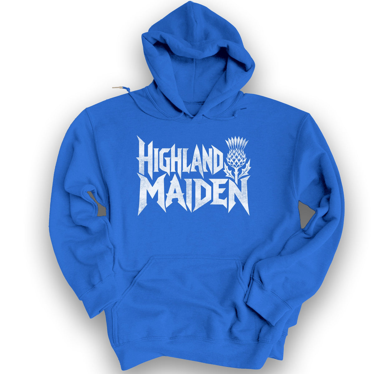 Highland Maiden Thistle Hoodie - Royal