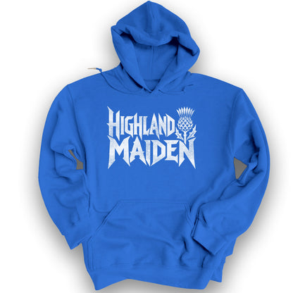 Highland Maiden Thistle Hoodie - Royal