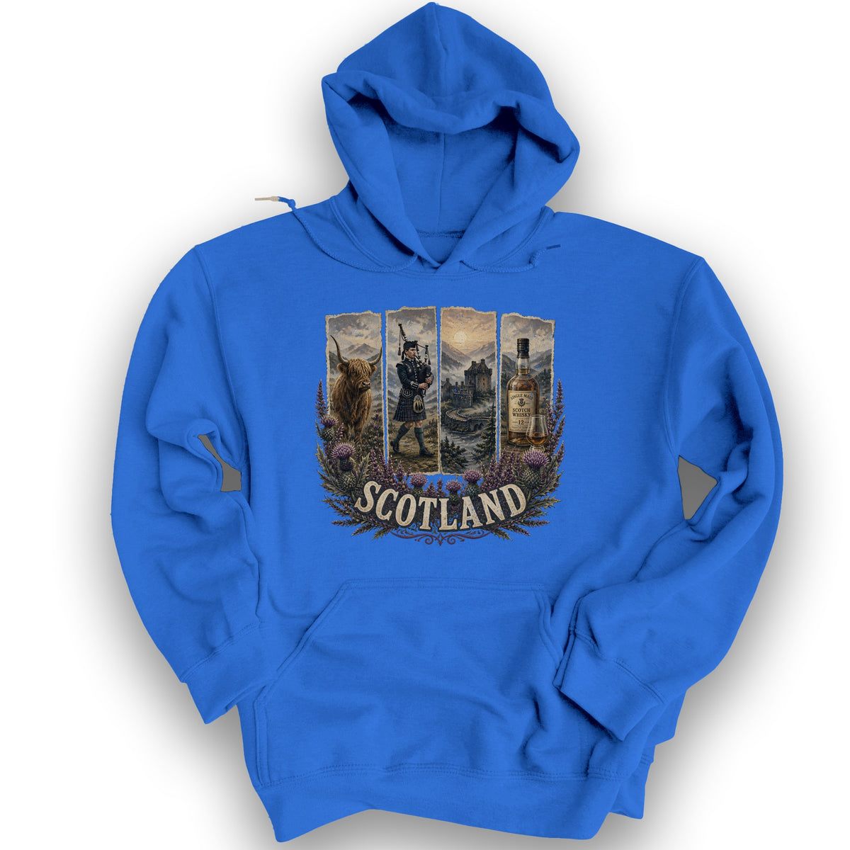 Scotland Panels Hoodie - Royal
