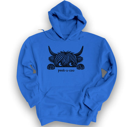 Peek-A-Coo Hoodie - Royal