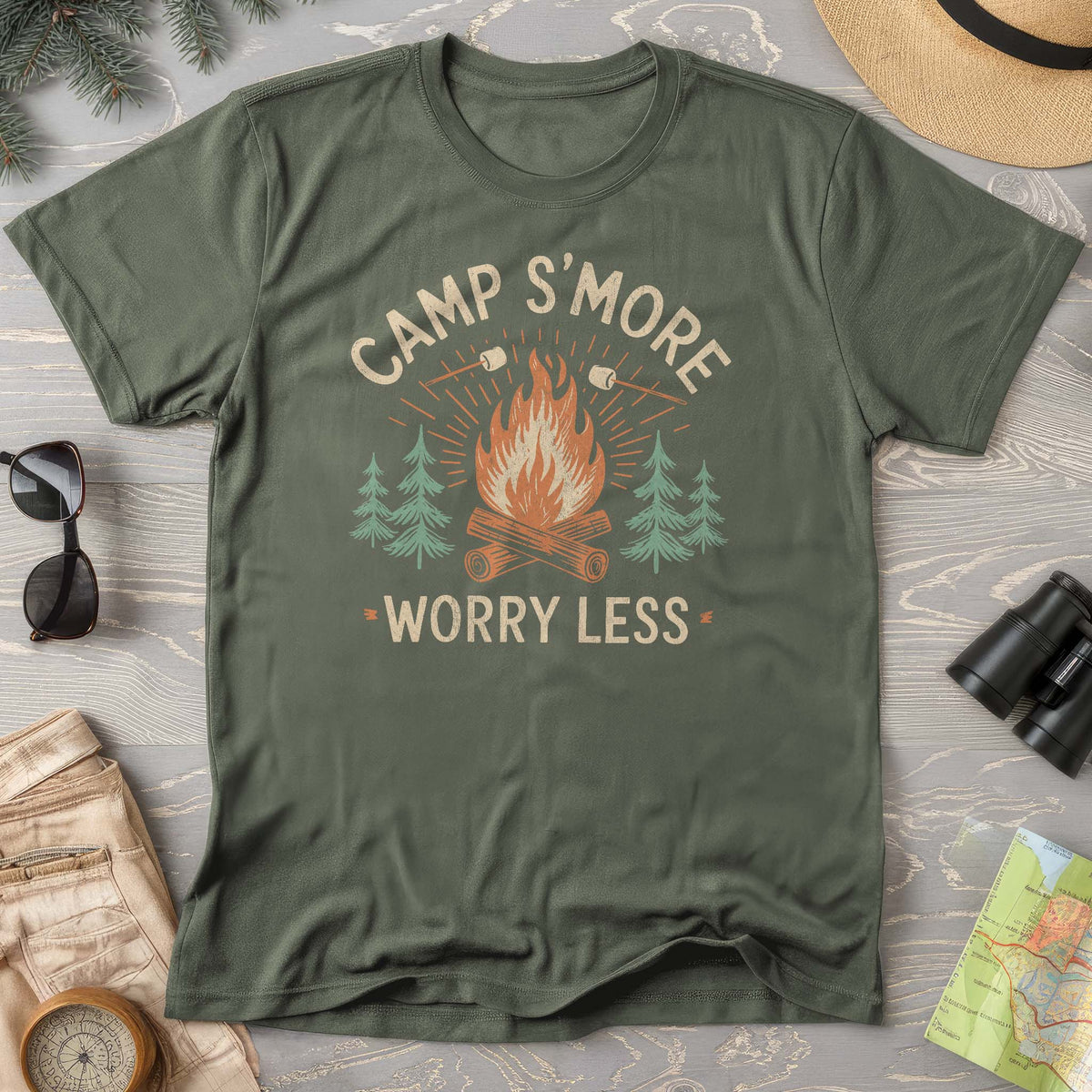 Camp S'More Worry Less T-Shirt