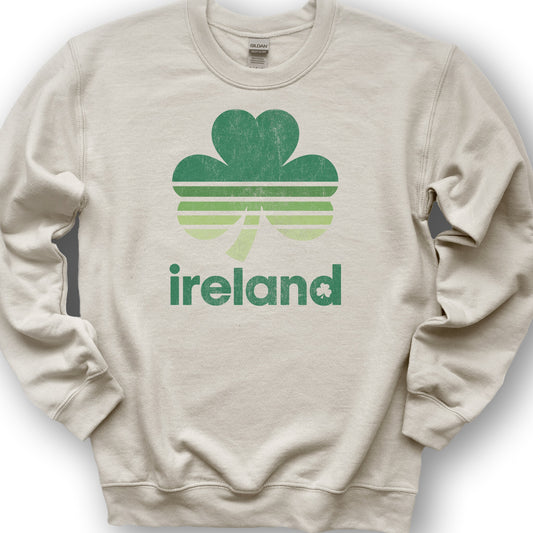 Ireland Retro Shamrock Sweatshirt - Sand