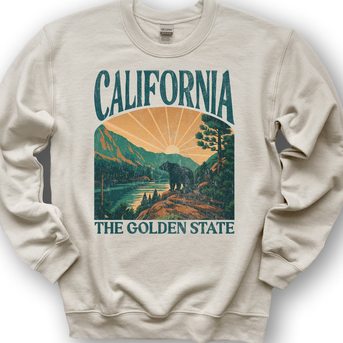 California Golden State "Big and Bold" Sweatshirt - Sand