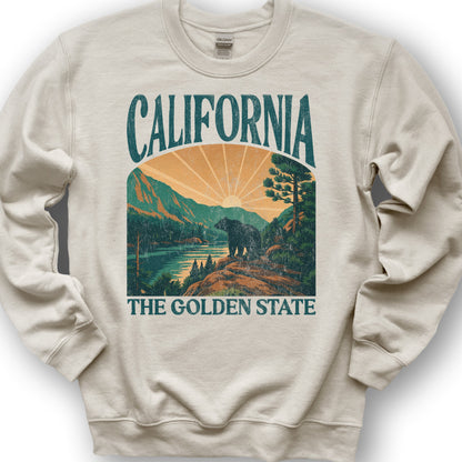 California Golden State "Big and Bold" Sweatshirt - Sand