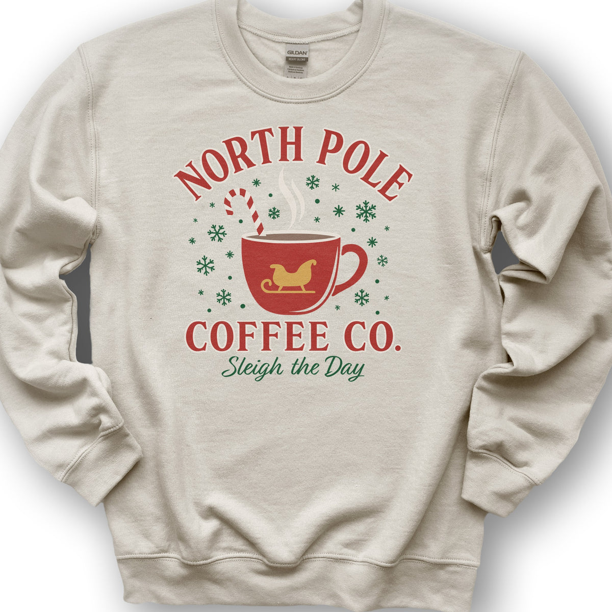 North Pole Coffee Company Sweatshirt - Sand