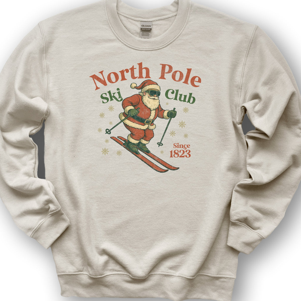North Pole Ski Club Sweatshirt - Sand