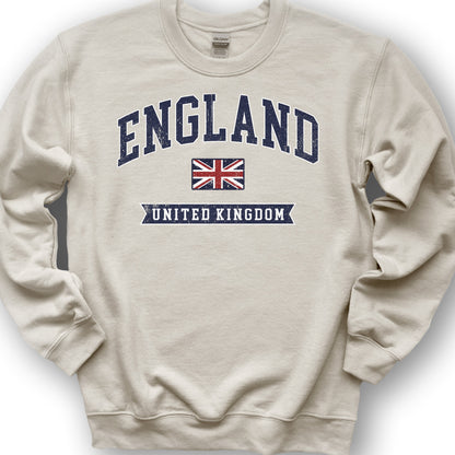 England Varsity Flag Sweatshirt - Sand