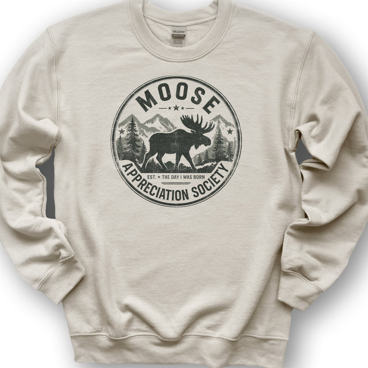 Moose Appreciation Society Sweatshirt - Sand