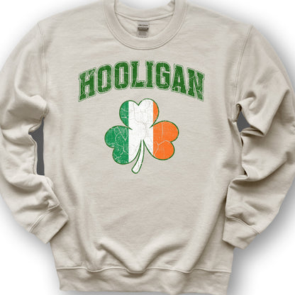 Hooligan Shamrock Sweatshirt - Sand