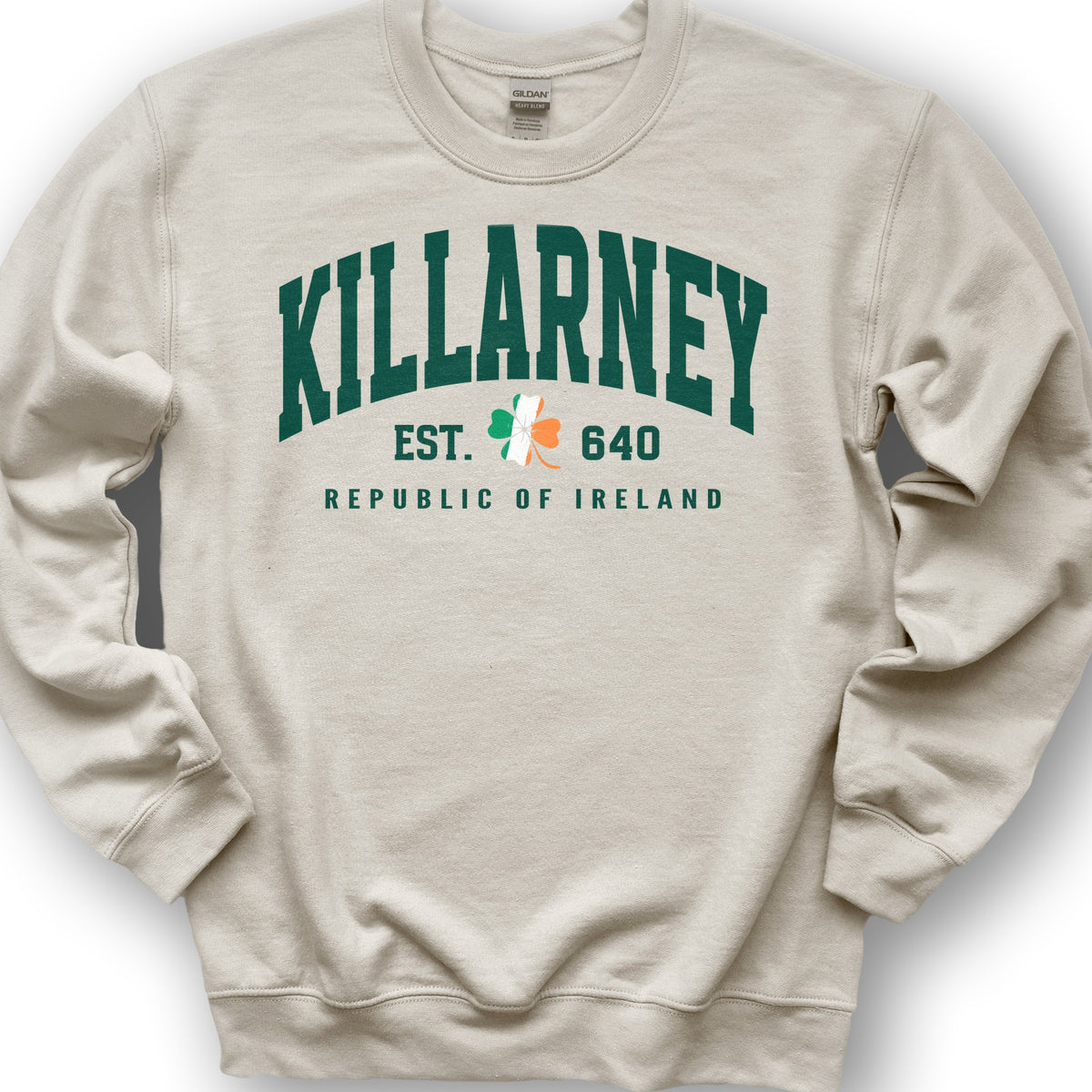 Killarney Varsity Flag Sweatshirt - Sand