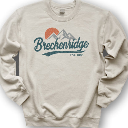 Breckenridge Vintage Script Sweatshirt - Sand