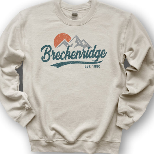 Breckenridge Vintage Script Sweatshirt - Sand