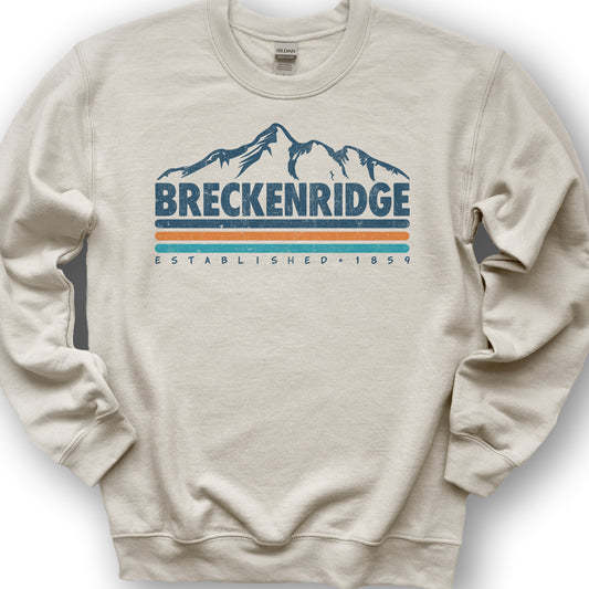 Breckenridge Retro Stripe Sweatshirt - Sand