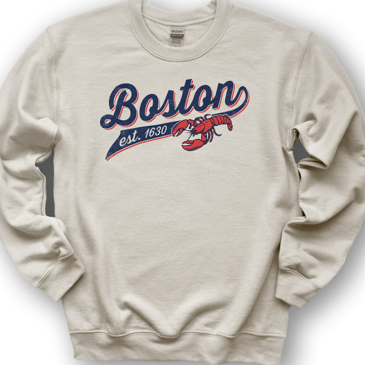 Boston Banner Sweatshirt - Sand